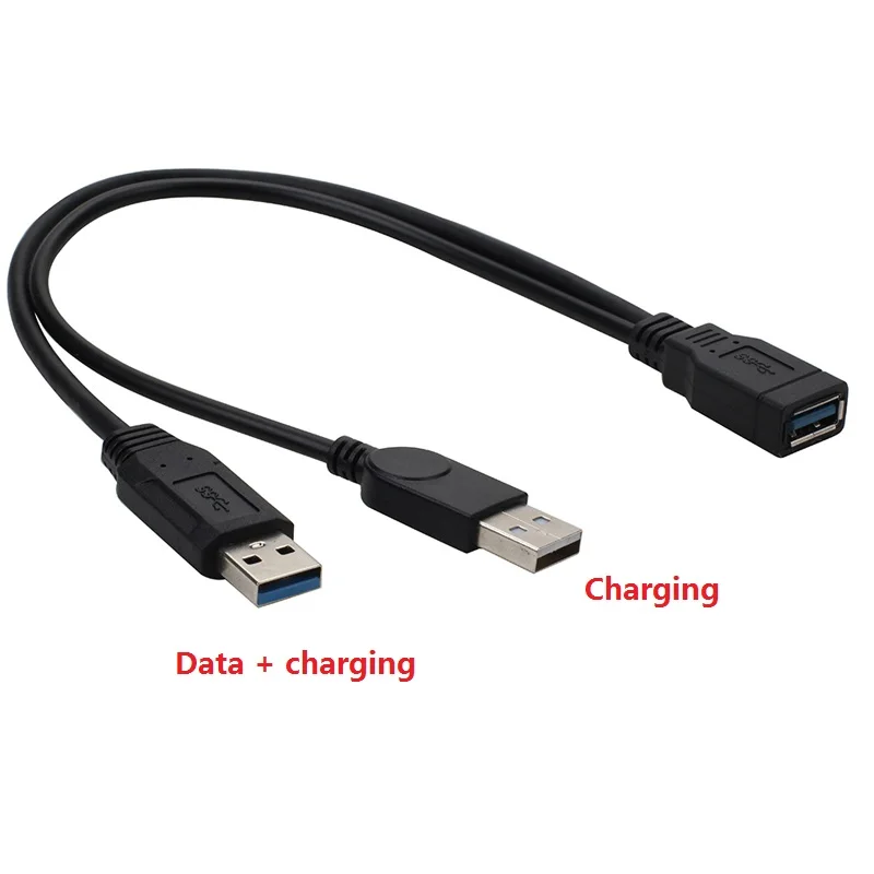 Удлинительный Кабель USB 3 0 двойной A штырь гнездо внешний источник питания|Кабели