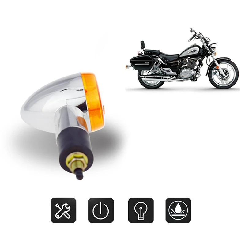 Универсальный светильник указателей поворота для мотоцикла Honda Yamaha Suzuki индикаторы мигалка сигнальная лампа