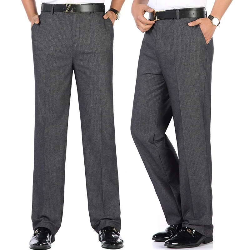 

Middle-aged MEN'S Trousers 40-50-Year-Old Spring And Autumn Daddy Clothes Spring New Style MEN'S Suit Pants Middle Aged And Elde