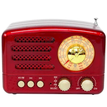 

Portable Vintage Retro Radio Bluetooth Speaker USB Charging Home Travel Radio
