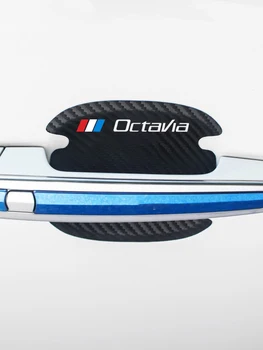 

4pcs Car Door Handle Scratch Protector Film Sticker Films Handle Protection for Skoda OCTAVIA 2 3 A7 VRS MK2 MK3 a5 RS 2013-2020