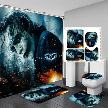 

Shower Curtain, Bathroom Curtains Accessories-Clown,Joker Killer, Arthur Fleck,Movie Theme