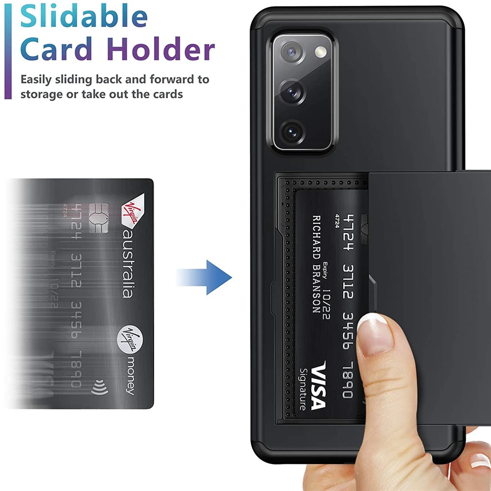 For Samsung Galaxy S Fe Case Card Slot Holder Bumper Cover For Samsung S Fe Sfe Phone Cases S Fe 5g Cute Fashion 4g Mobile Phone Cases Covers Aliexpress