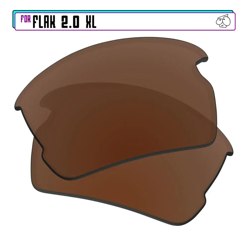 Ezreplace Flak 2.0 Xl Occhiali Da Sole Polarizzati Lenti Di Ricambio Per-Oakley-Marrone