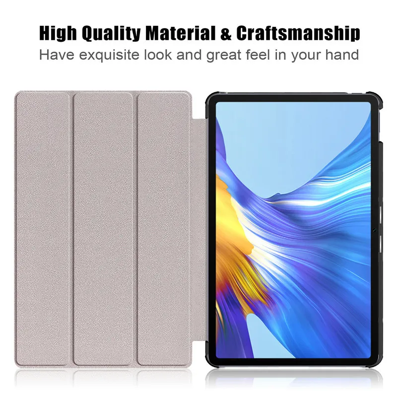 Для Huawei MatePad 10 4/Honor V6 чехол BAH3 W09 AL00 PU кожаный для Pro 8 Чехол Smart в виде ракушки +