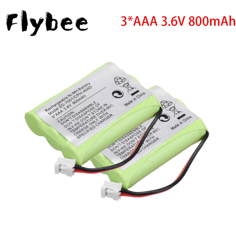 800mAh 3.6V NI-MH Rechargeable Replacement Cordless Home Phone Battery for Motorola SD-7501 V-Tech 89-1323-00-00 AT &amp T Lucent 2 |