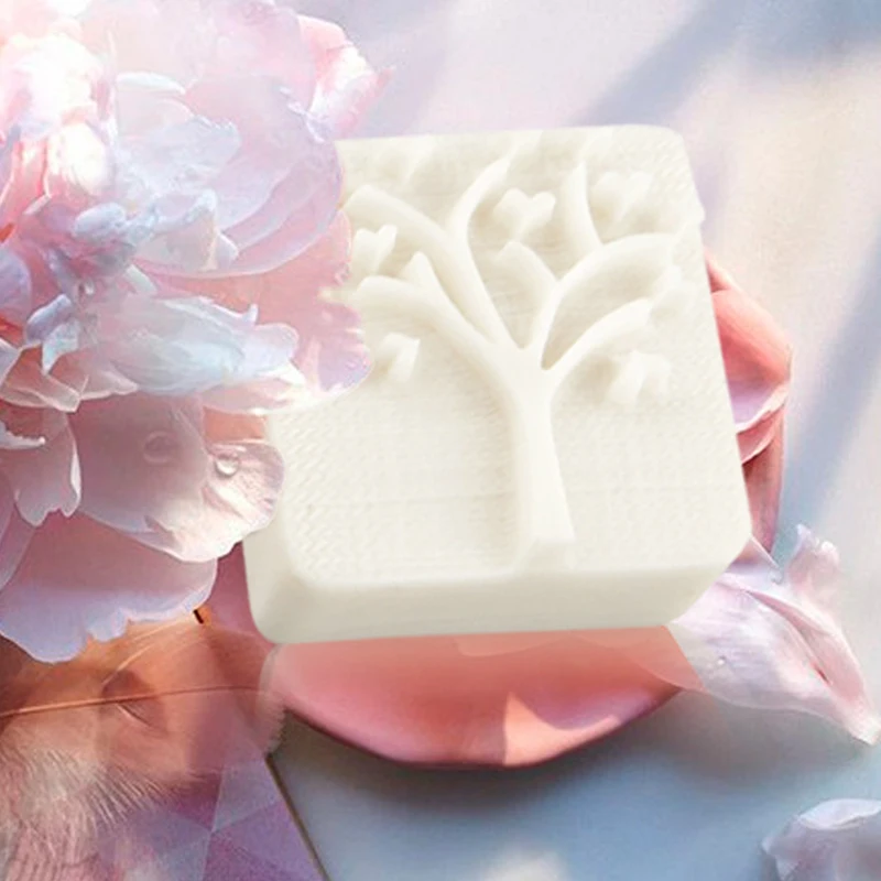 Fondantmold шоколадное дерево ручной работы Cakebakewaretool сердце штамп Смола плесень подарок 1 шт. красивое тиснение