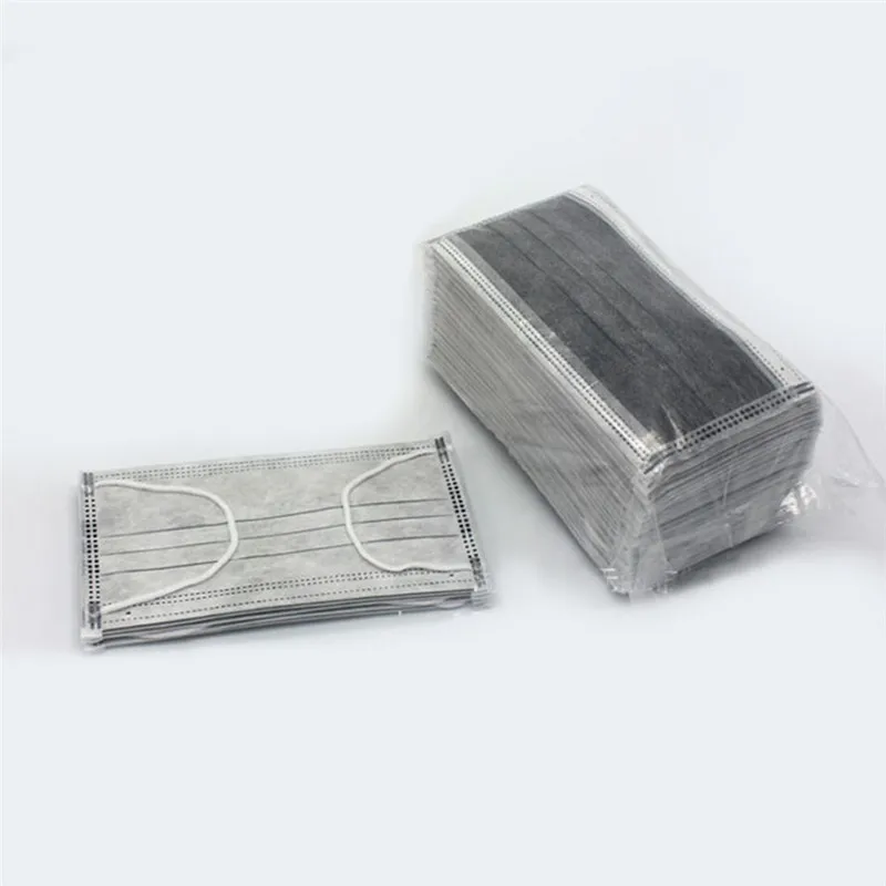 Disposable 4 Layers Non-Woven Dustproof Mouth Mask Activated Carbon Filter