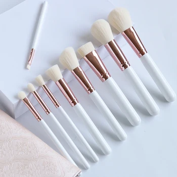 

9Pcs Professional Makeup Brushes Set Powder Blush Foundation Eyeshadow Make Up Brushes Cosmetic Sets artificial wool Brush