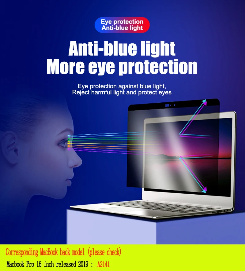 

Magnetic Privacy Filter Anti spy PET Screens protective film For MacBook Pro 16 inch 2019 release for A2141