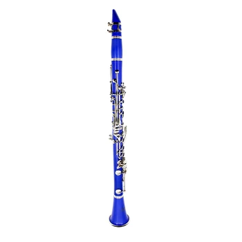 

blue clarinet 17keys ABS double clarinet free shipping beautiful clarinet
