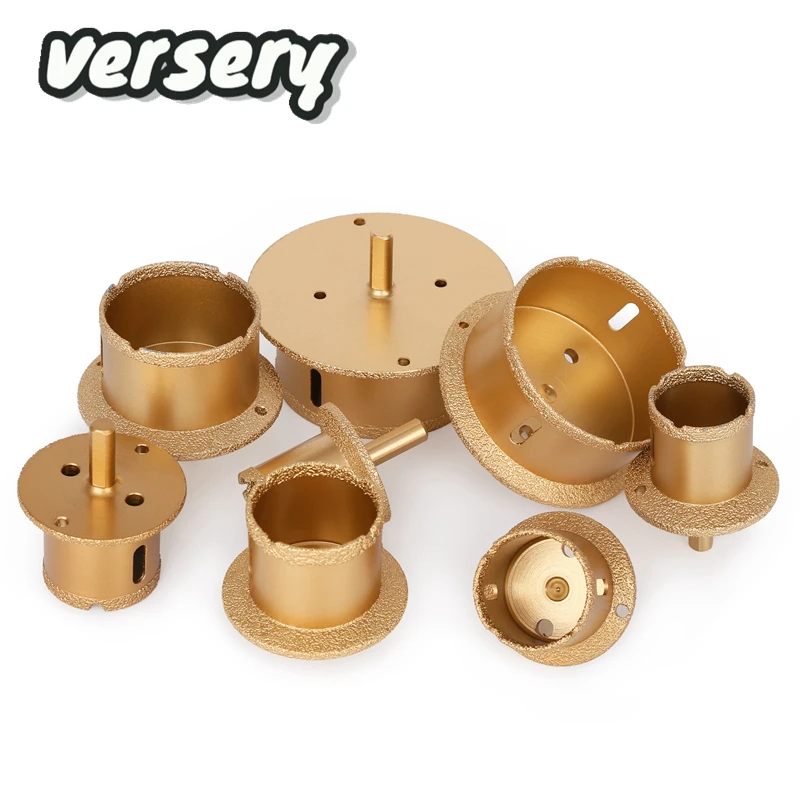 Free Shipping Triangular Handle Vacuum Brazed Diamond Hole Saw Drill Core Bits Marble Ceramics Porcelain Tile Washbasin Opener