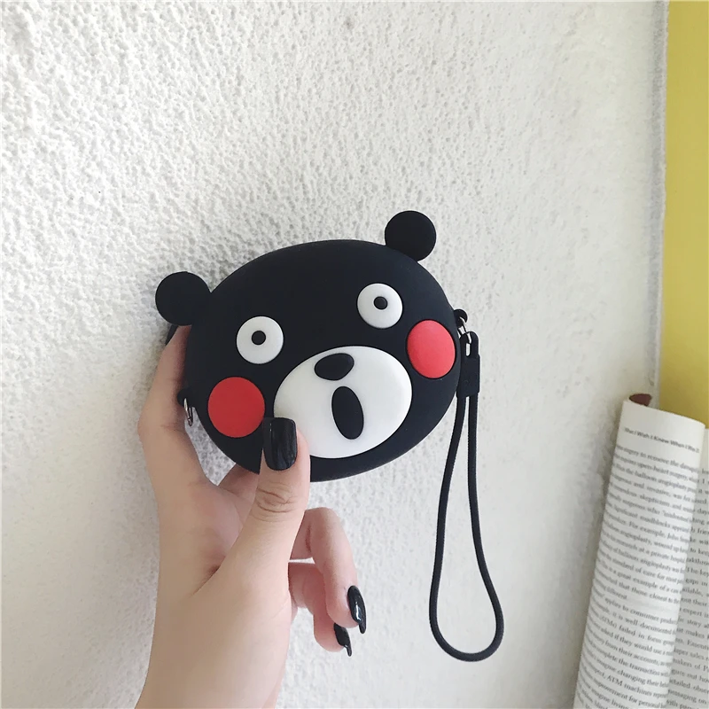 coin purse Милые Мультяшные аниме Кошельки для монет, детская мини-сумка на молнии, мягкие силиконовые маленькие кошельки для детей, девочек, женщин, портативные вечерние сумки - Цвет: coin purse