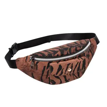 

Women Bag Mobile Phone Shoulders Leopard Waist Pack Letter Purse Double Zipper Simple Wild Fashion Personality Popular H1