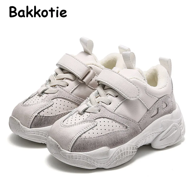 Bakkotie 2019 г. детские зимние модные спортивные кроссовки для маленьких девочек