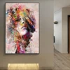 Modern Abstract Graffiti Woman Portrait Posters and Prints Canvas Paintings Wall Art Pictures for Living Room Decor (No Frame) 2
