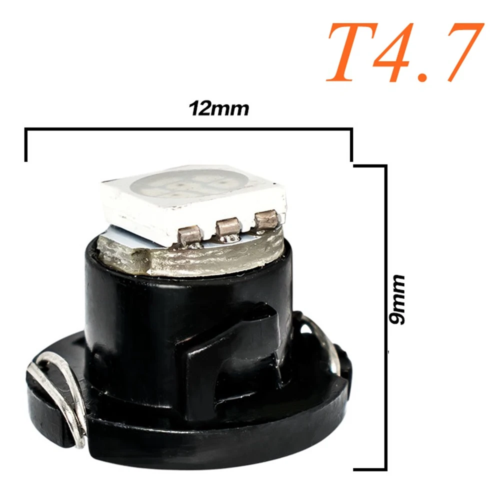 10Pcs B8.5D B8.4D B8.3D T3 T4.2 T4.7 T5 T6.5 T10 W5W LED 전구 자동차 계기판 램프 자동 대시 보드 온난화 표시 등