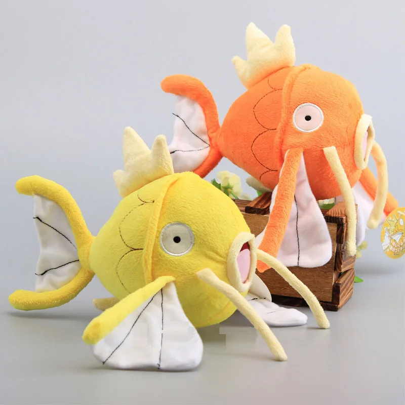 2 color mix 20 шт. Высокое качество 23 см мультфильм аниме Magikarp плюшевые игрушки милый карман Magikarp мягкие куклы Подарки для детей - Цвет: 2 color mix