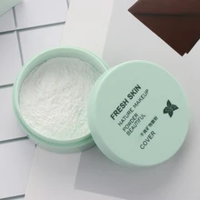 1 шт., пудра для лица, Матирующая, контроль масла, рассыпчатая пудра, свежий минеральный, гладкий, натуральный макияж, консилер, основа, косметика