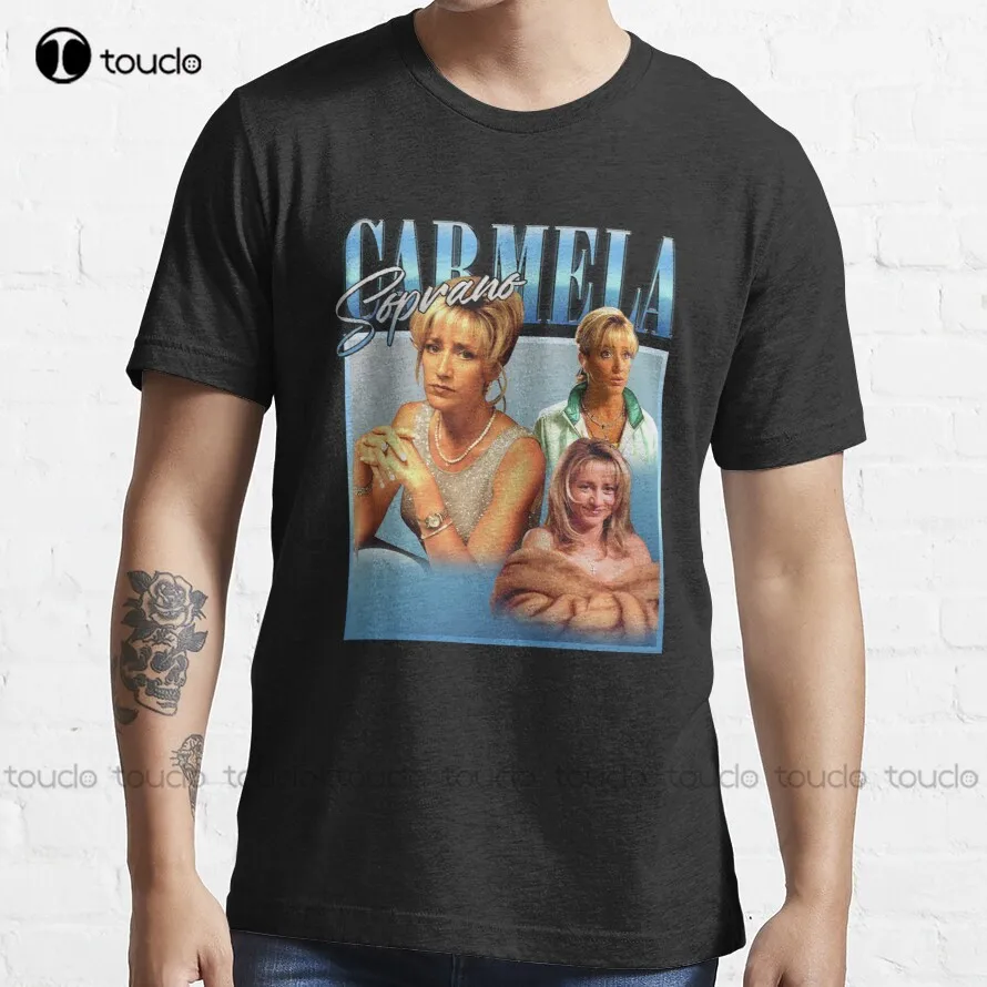 

Carmela Soprano Tony Soprano Italian American T-Shirt Custom Aldult Teen Unisex Digital Printing Tee Shirt Fashion Funny New