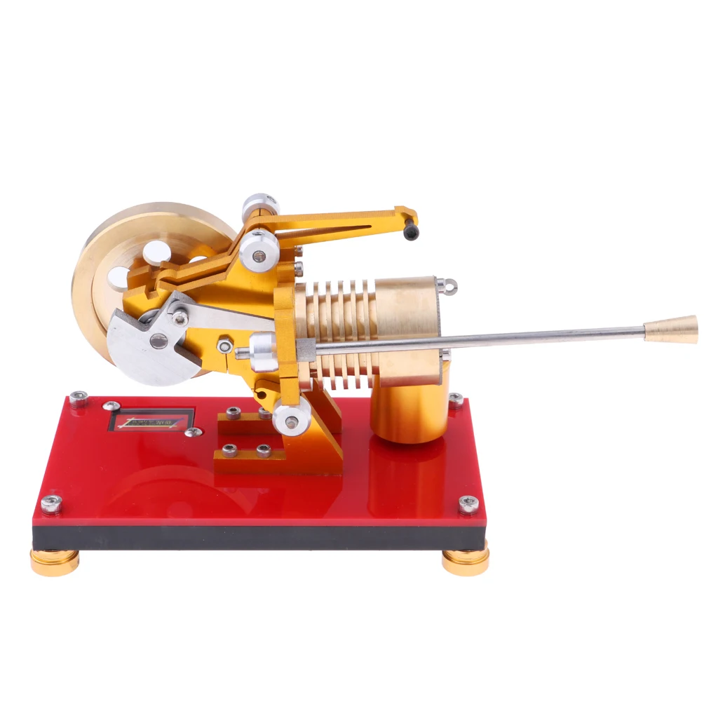 Hot Air Flame Licker Eater Flywheel Stirling Engine Motor Steam Power Generator Model Physical Experiment Collection Toy