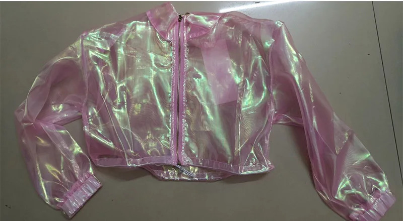 Детские костюмы в стиле хип-хоп; модное прозрачное пальто для девочек; джазовая одежда; детская современная танцевальная одежда; одежда для черлидеров; одежда для сцены; DN4195 - Цвет: Coat