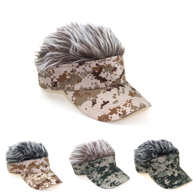 Джунгли парик камуфляж бейсболка личностный тренд креативный представление парик бейсбольная кепка Женская Солнцезащитная хип хоп шляпа мужская