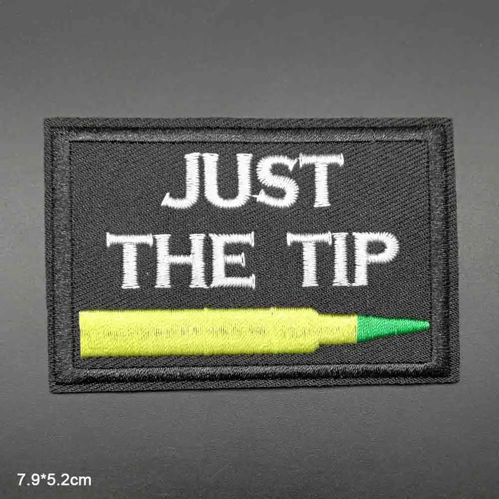 Нашивки с надписью Just The Tip и Freedom to be An america|Заплатки| |