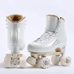 Custom Made Skate Shoes Double Row Genuine Leather Unisex Professional Classical New Style Paten Ayakkabi Inline Skates KC50LH