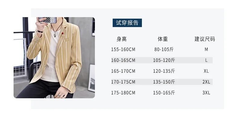 Zogaa New Spring Mens Blazer Fashion Slim Fit Business Smart Casual Stripe Suits& Blazers Veste Costume Homme