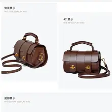 Женская сумка новые кожаные сумки Европа и США модная сумка-мессенджер сумка через плечо в стиле ретро переносная Подушка ba