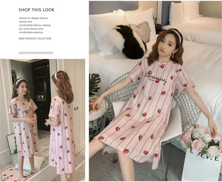 Dollplus, новинка, милый Принт, пижамы для беременных, одежда для сна, кормление грудью, ночная рубашка для беременных, ночная рубашка для кормящих, пижамы для беременных