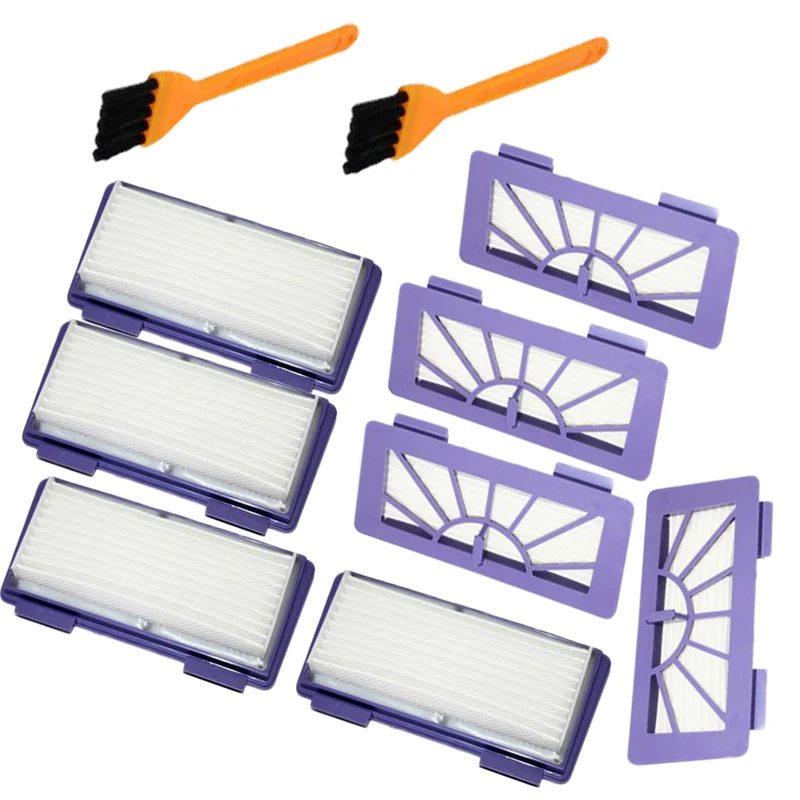 

8pcs Filter Cleaner For Neato XV-21 XV Signature Pro XV-11 XV-12 Pet Allergies