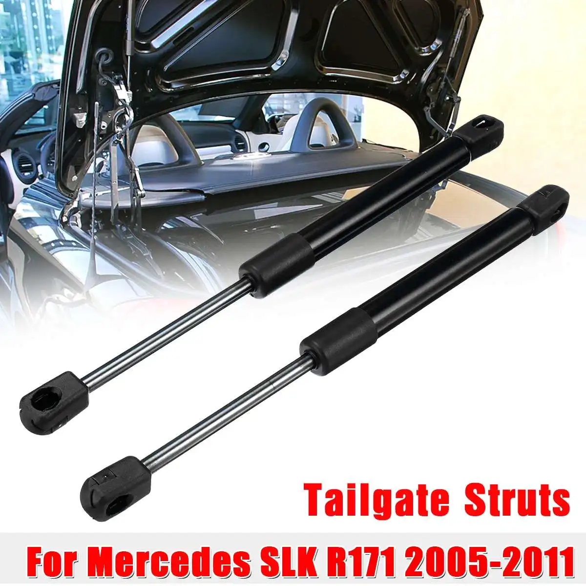 GAS TAILGATE STRUTS BOOT HOLDER LIFTER PAIR MERCEDES C CLASS ESTATE 1996-2001