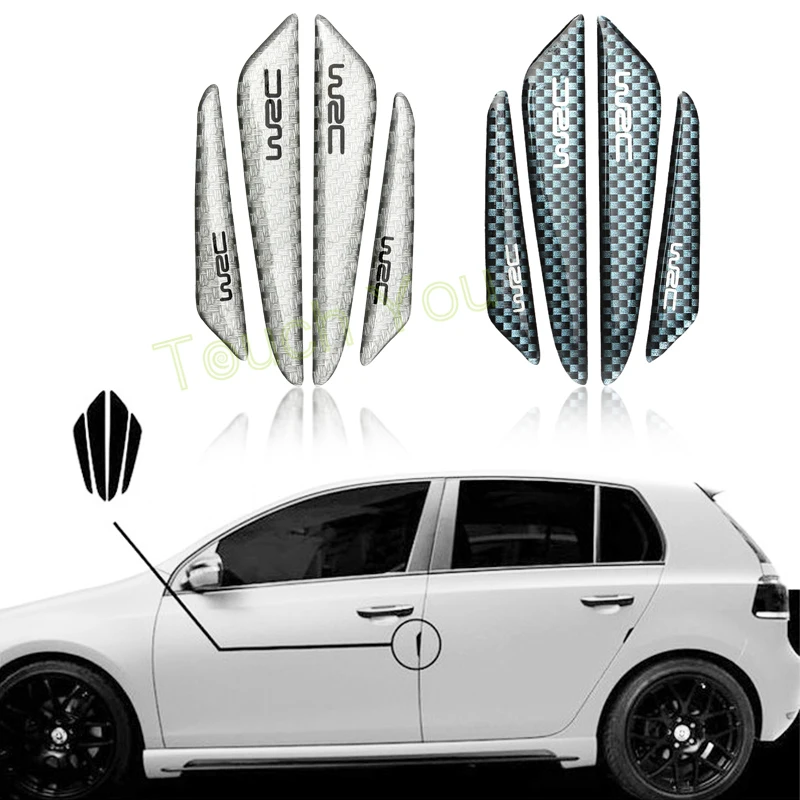 Real Carbon Fiber Auto Side Door Edge Protection Guard Sticker For Toyota