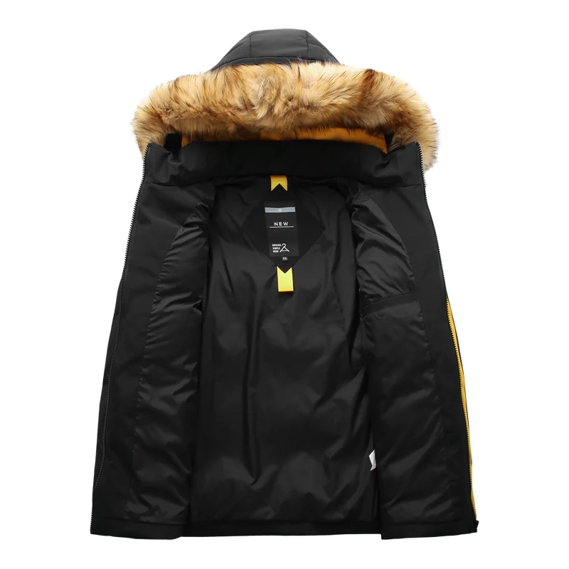 Большие размеры 10XL 8XL 6XL 5XL 4XL брендовая зимняя мужская куртка с меховым воротником и капюшоном Повседневная мужская куртка ветрозащитные теплые парки Veste Homme