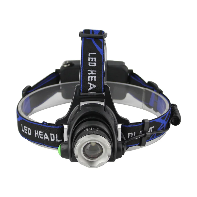 

led flashlight T6 LED Zoom Headlamp Head Torch Headlight 18650 Batteries Charger advanced design