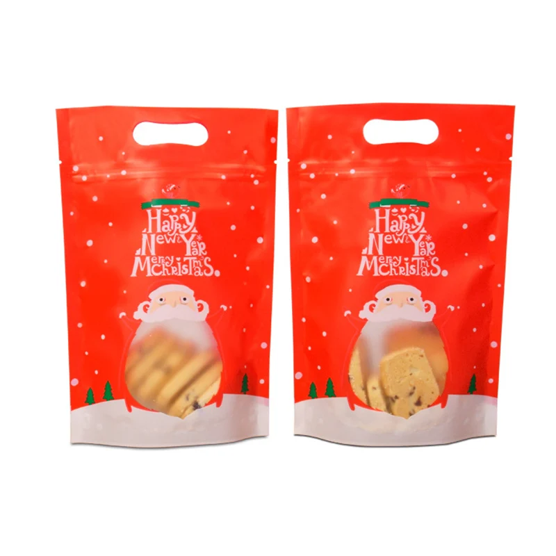 LBSISI Life 50 шт. рождественские конфеты печенья подарок на молнии пластиковые упаковочные пакеты ручные печенья посылка свадебный мешок