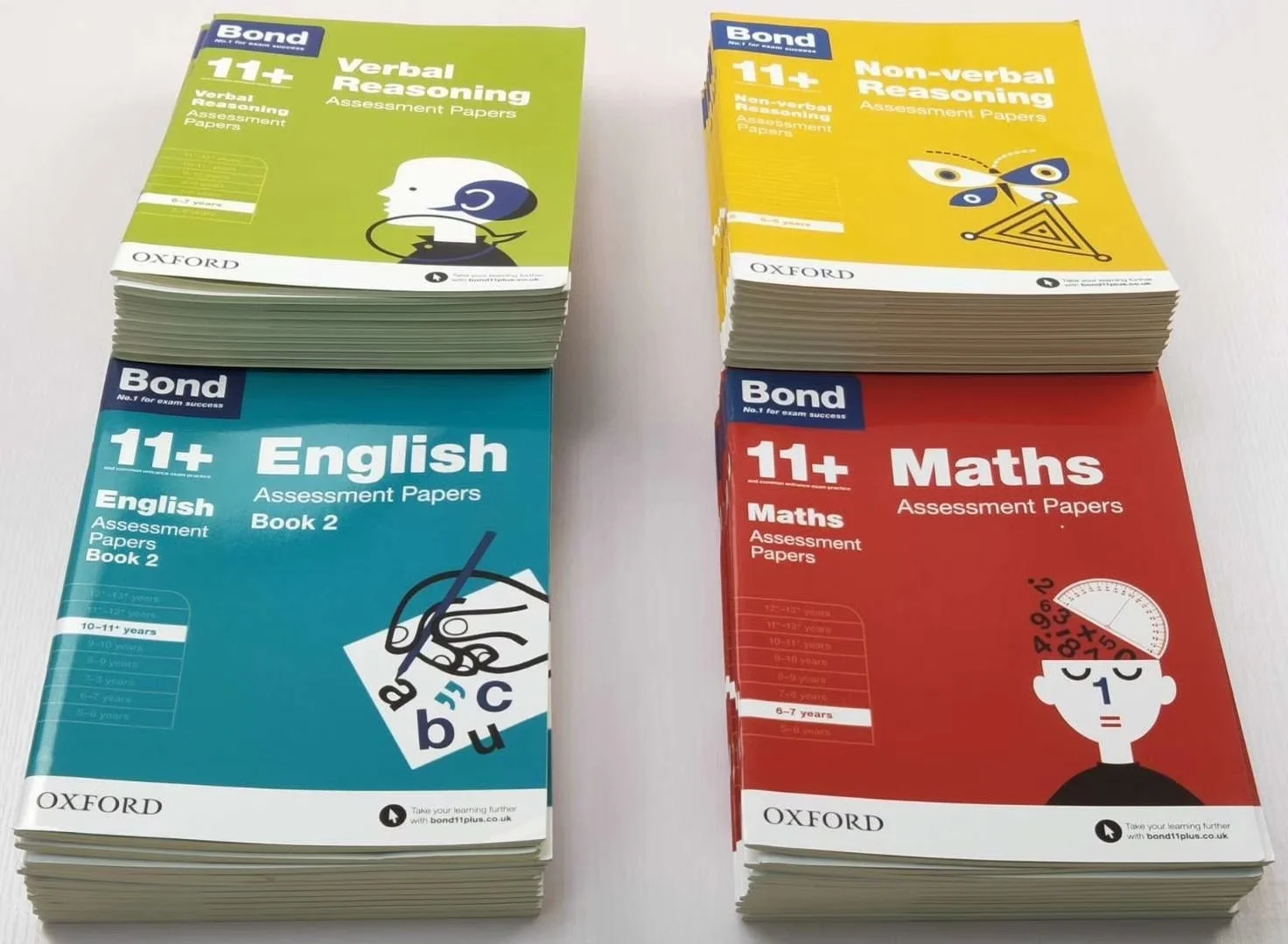 42PCS Bond 11+ English Maths Verbal Reasoning Non-Reasoning