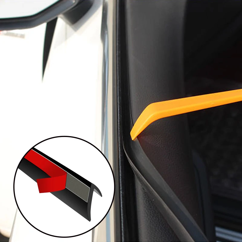 Universal Car Styling Rubber V Type Car Door Window Glass Seal Strips
