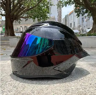 DGL черный шлем мужской уличный спортивный и Женский шлем для гонок на мотоцикле унисекс теплые шлемы ece утвержден стиль - Color: 1
