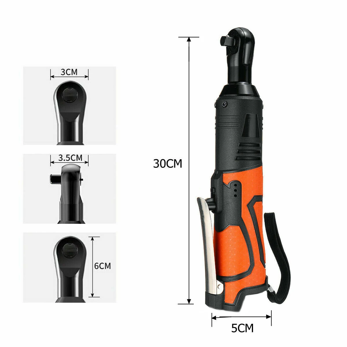 

18V Right angle wrench ratchet Car repair Cordless Manual reinforcement