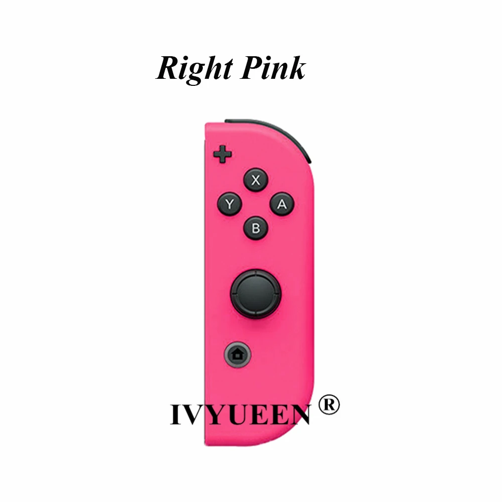 Right Pink IVYUEEN, зеленый, фиолетовый цвет, сменный чехол-накладка для модели NS JoyCon, чехол для контроллера NX Joy Con - Цвет: Right Pink