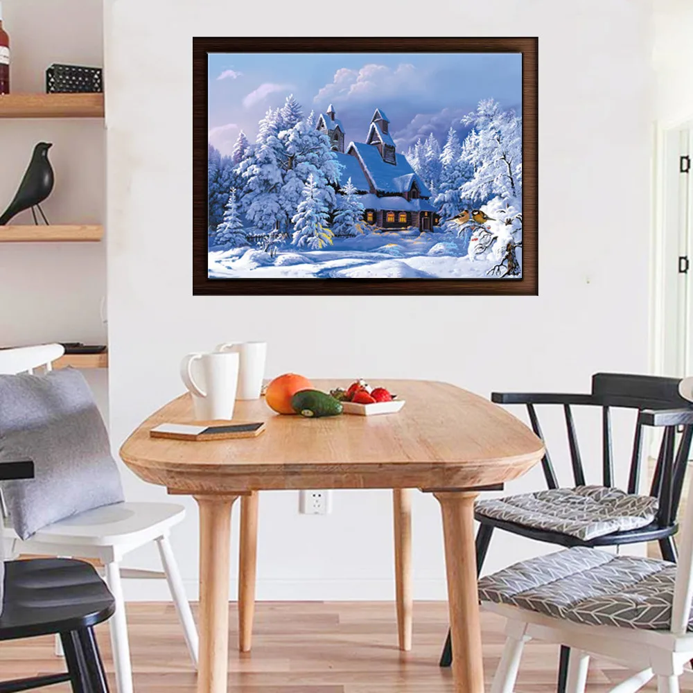 Diy Рисование по номерам Санта Клаус картины DIY Безрамная Краска на холсте Ручная Краска ed масляная рисовальная краска Рождественский подарок