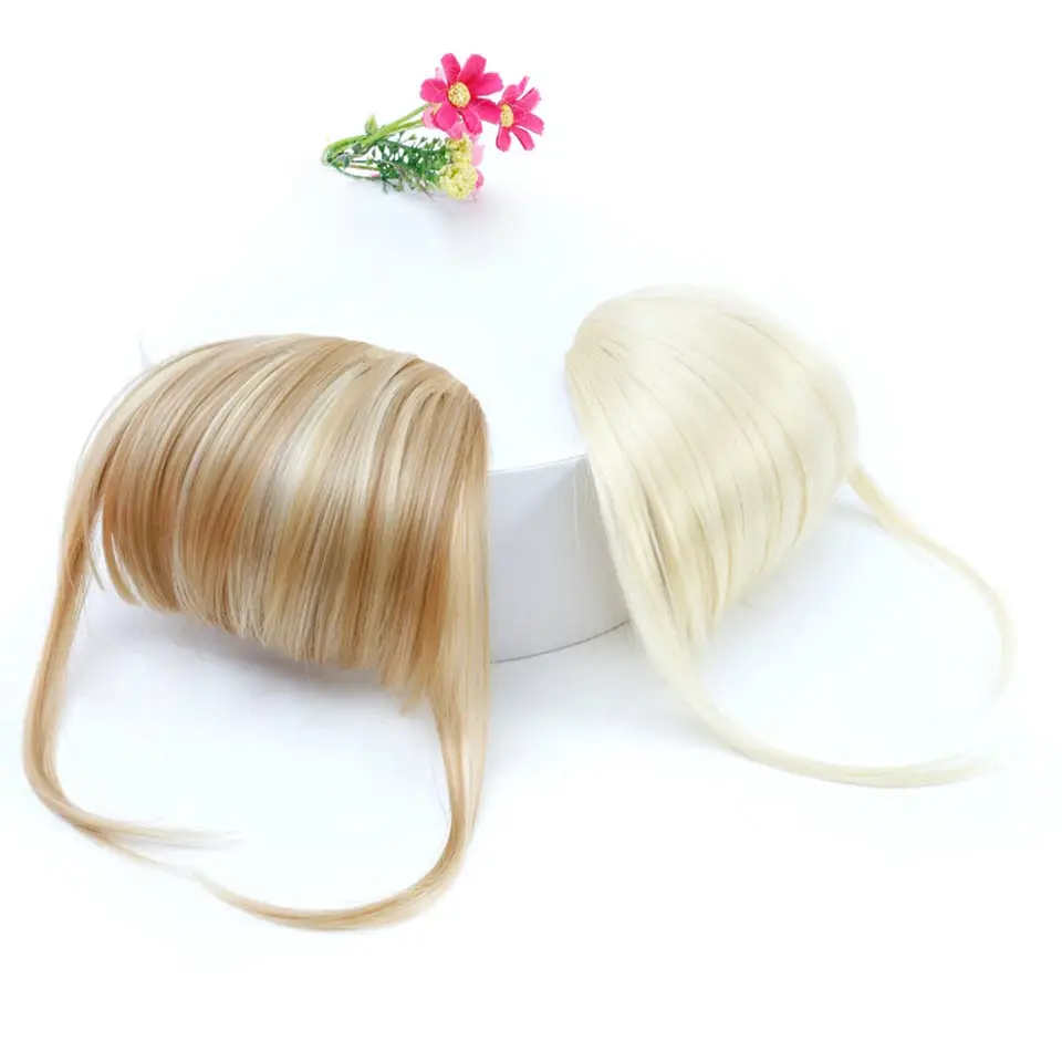LUPU короткие спереди тупые челки Клип В Наращивание волос бахрома Striaght натуральные поддельные шиньоны термостойкие волокна для женщин
