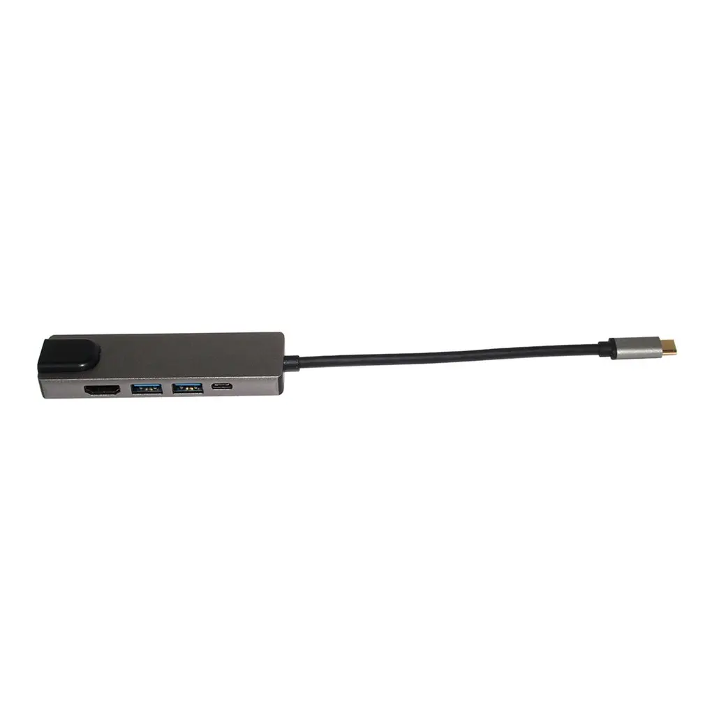 5 в 1 usb type C концентратор Hdmi 4K USB C концентратор к Gigabit Ethernet Rj45 Lan адаптер для Mac book Pro Thunderbolt 3 USB-C зарядное устройство