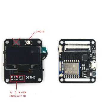 

DSTIKE Deauther Watch V1 Wearable WiFi ESP8266 Programmable Development Board With Watchband & A 500mAh Battery