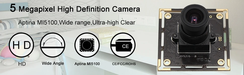 ELP 5mp модуль камеры usb 2,0 высокоскоростной Aptina MI5100 HD MJPEG 30fps при 1080P UVC Usb Cmos модуль камеры для сканирования