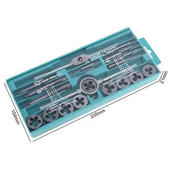 

20Pcs/set Tap Wrenches Dies Set Tools Workshop Equipment Accessories Alloy Steel