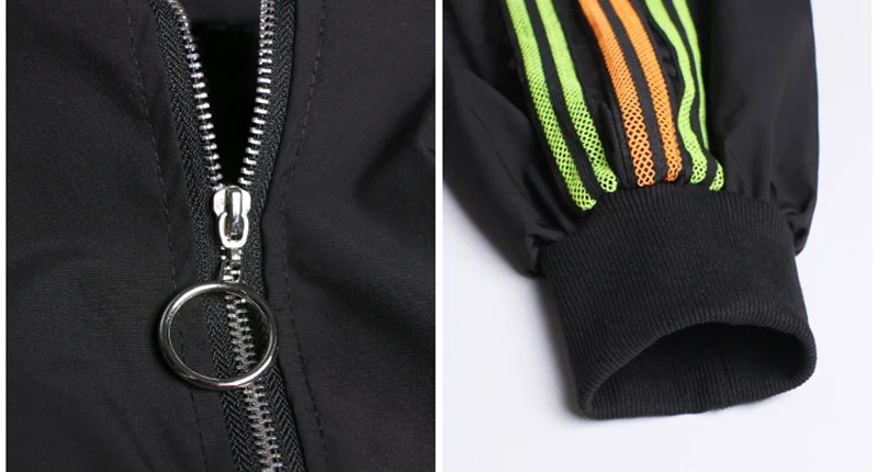 [EAM] Women Black Striped Ruffles Long Big Size Long Dress New Hooded Long Sleeve Loose Fit Fashion Spring Autumn 2020 1DA229